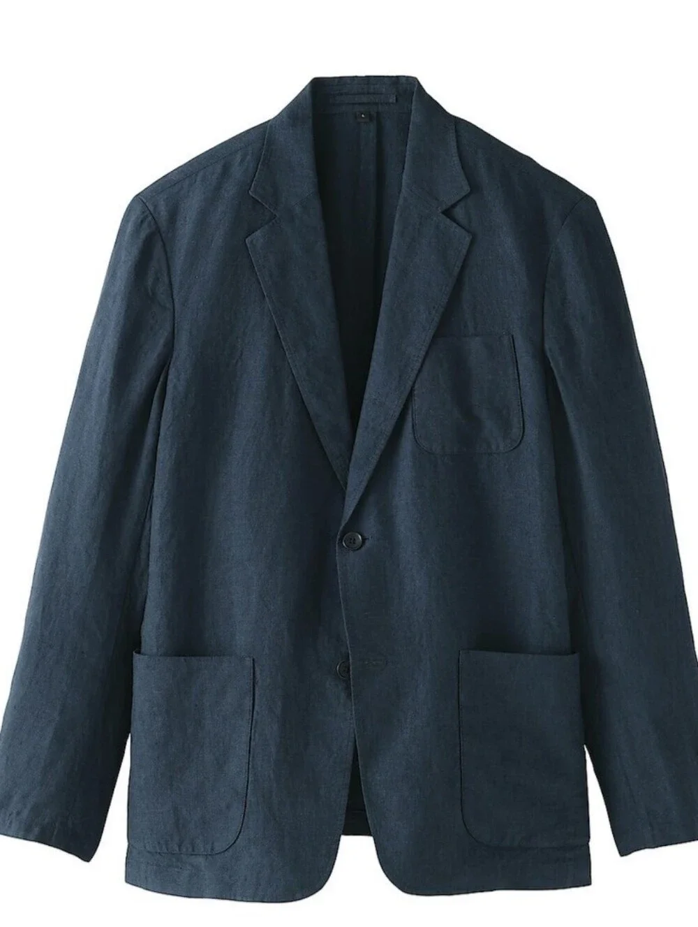 NEW!!! M's Washed linen jacket MEN, Mediun,  Navy. Retail Price $129.90 USD